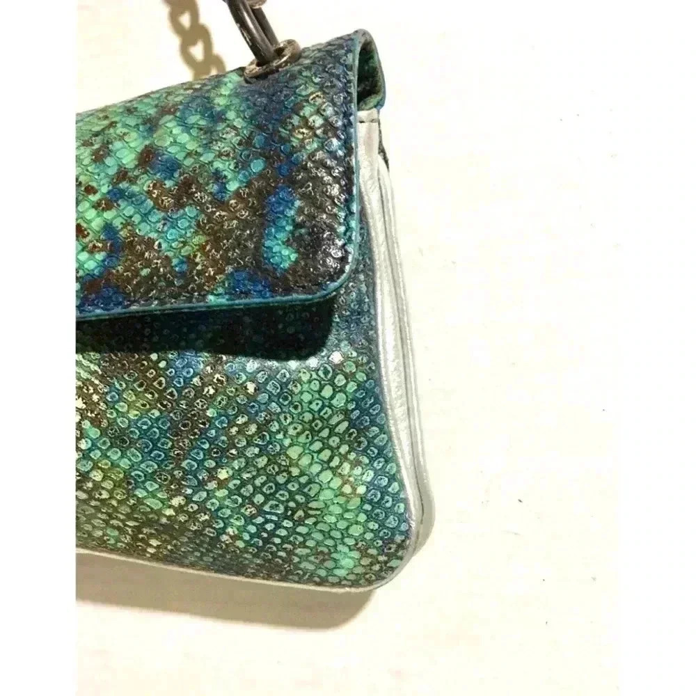 Michael kors Capra snakeskin shoulder handbag - Picture 6 of 9